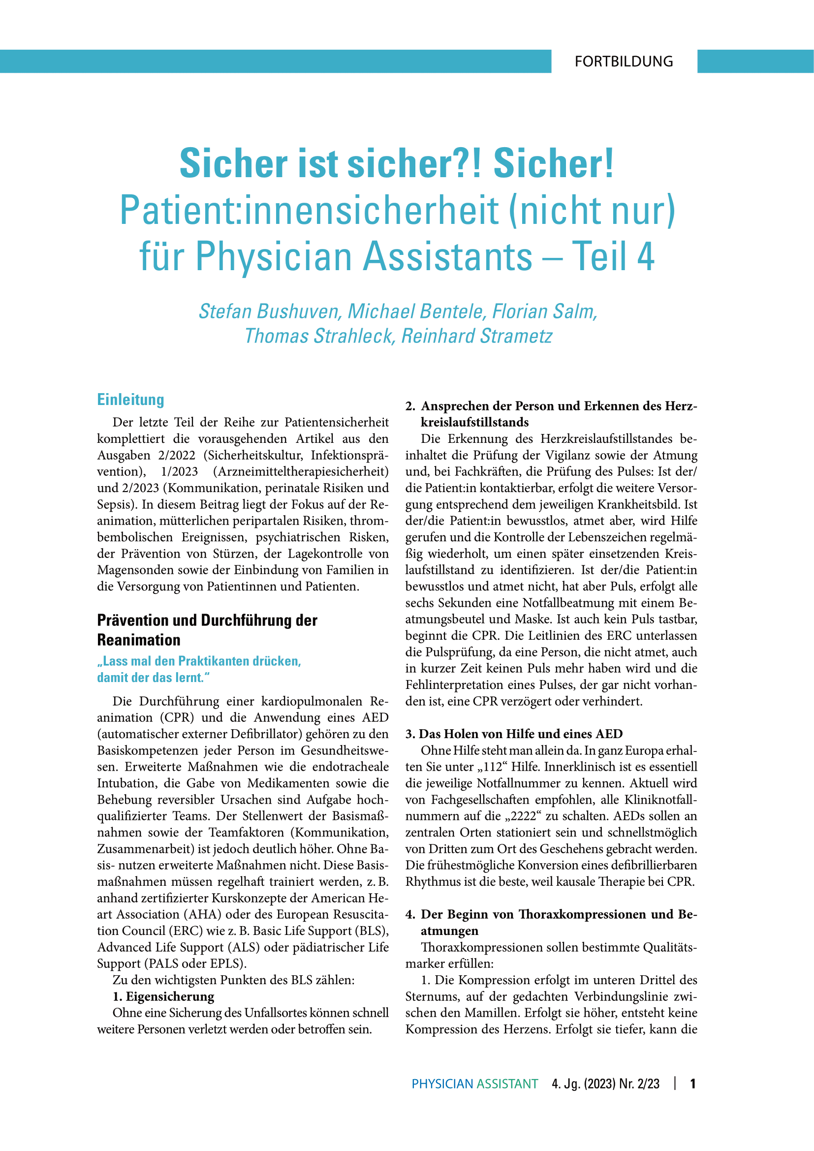 online only Patient:innensicherheit, Teil 4