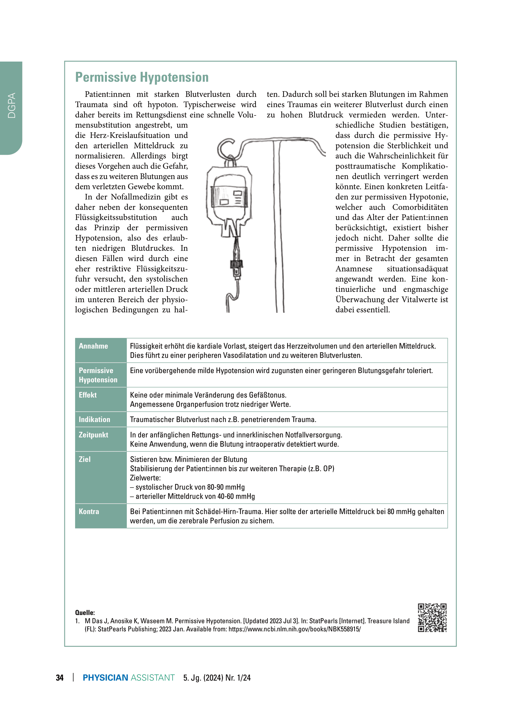 Permissive Hypotension