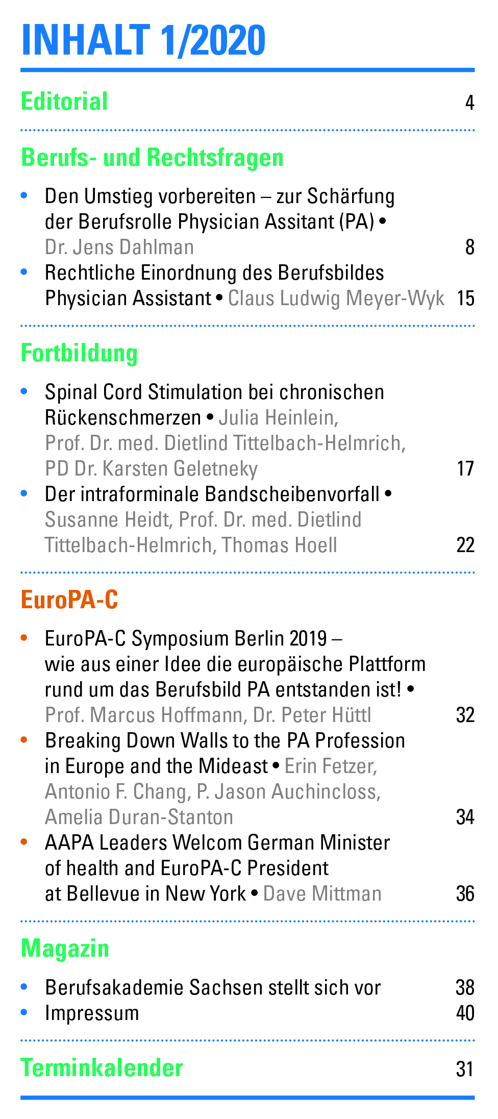 Inhalt 01/2020