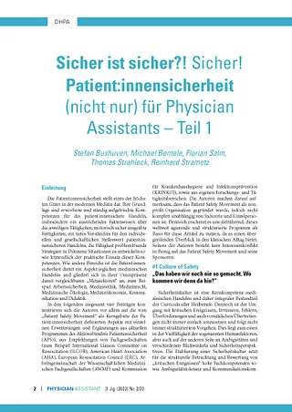 online only Patient:innensicherheit, Teil 1