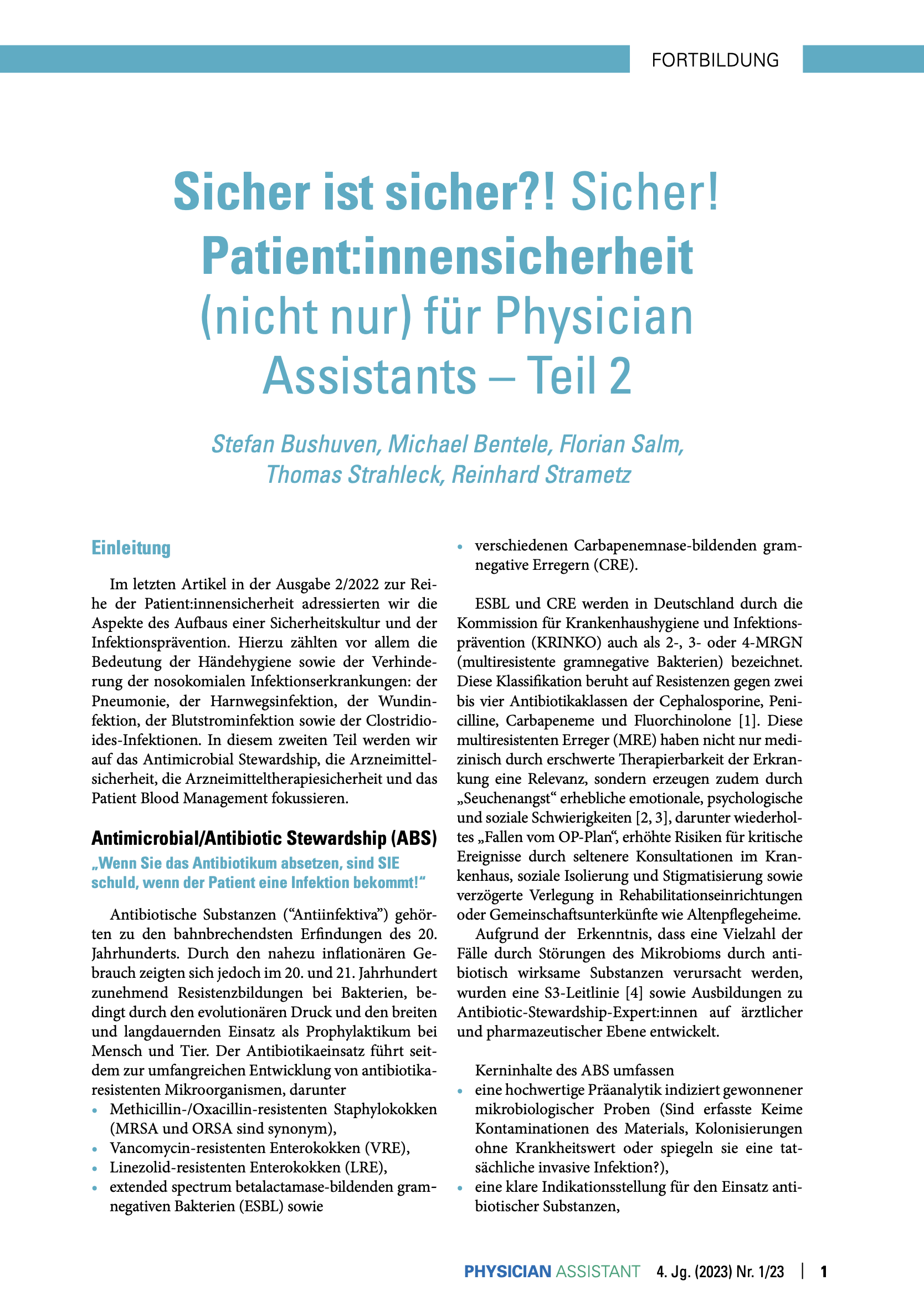 online only Patient:innensicherheit, Teil 2