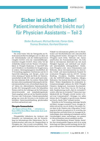 online only Patient:innensicherheit, Teil 3